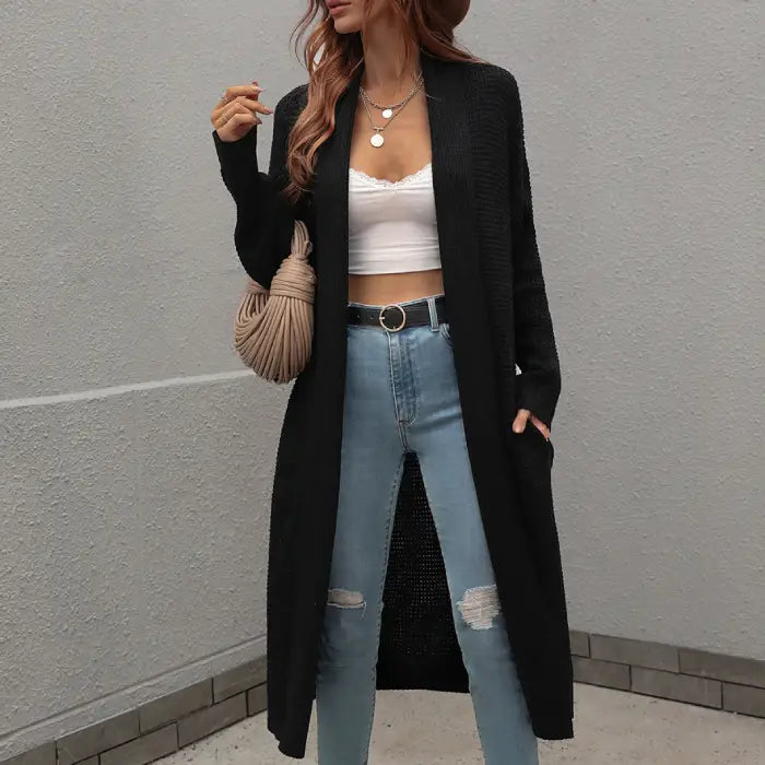 Nyzara™ - Veste longue en tricot