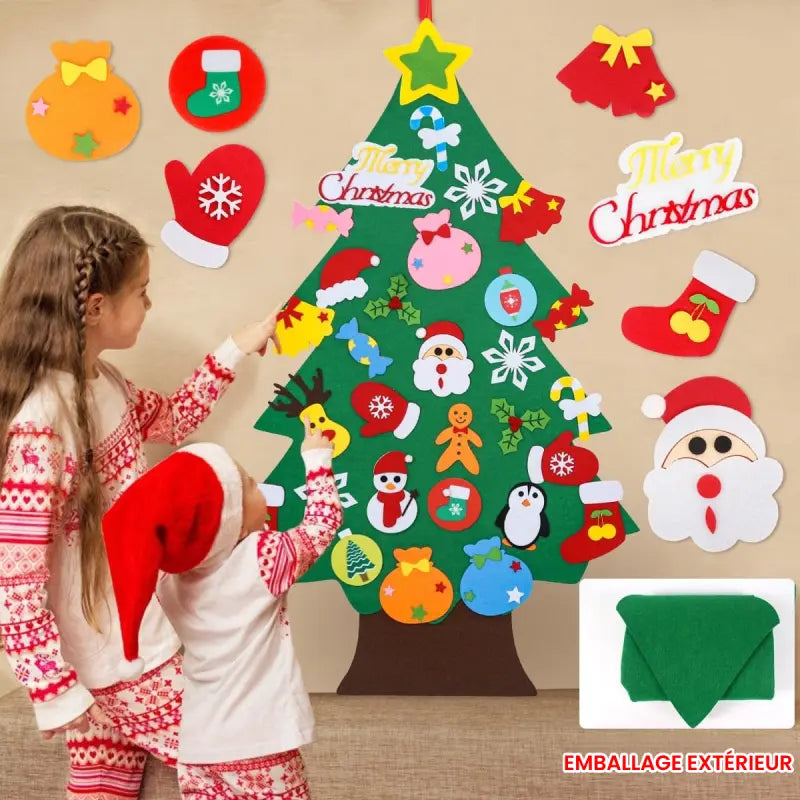 Sapin de Noël en Feutrine Montessori