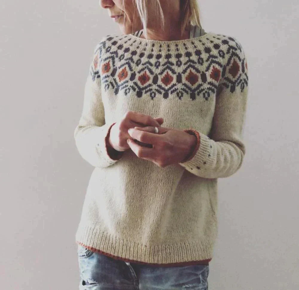 Nyzara™ - Pull vintage en coton