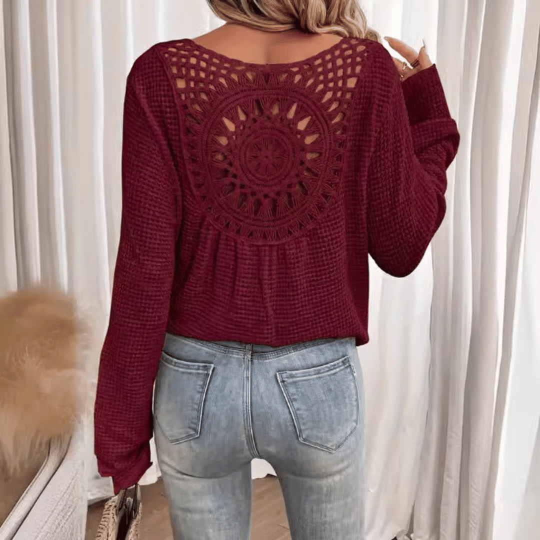 Lory® | Pull confortable avec broderie élégante