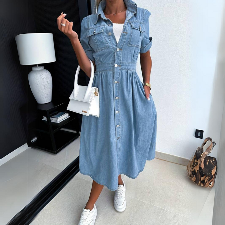 Nyzara™ | Robe Longue en Jean