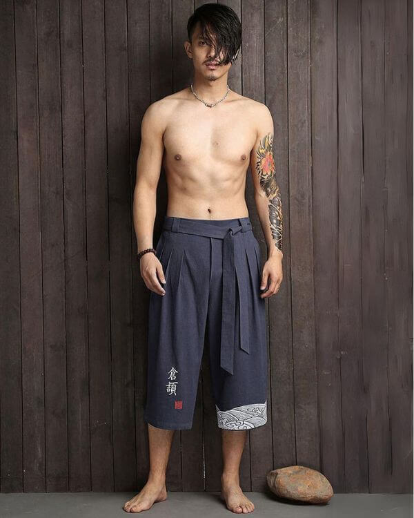 Taka - Pantalon court confortable japonais