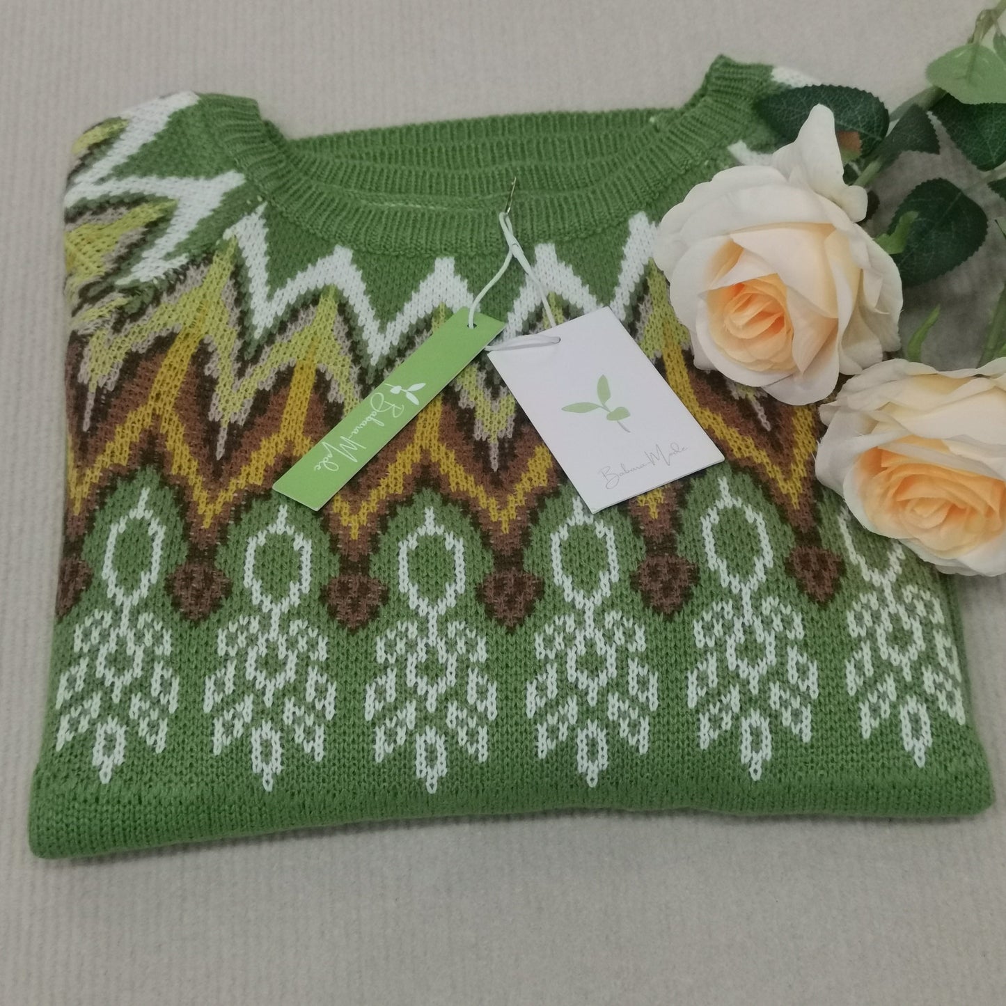 Pull d'Hiver à Motif pour Femme