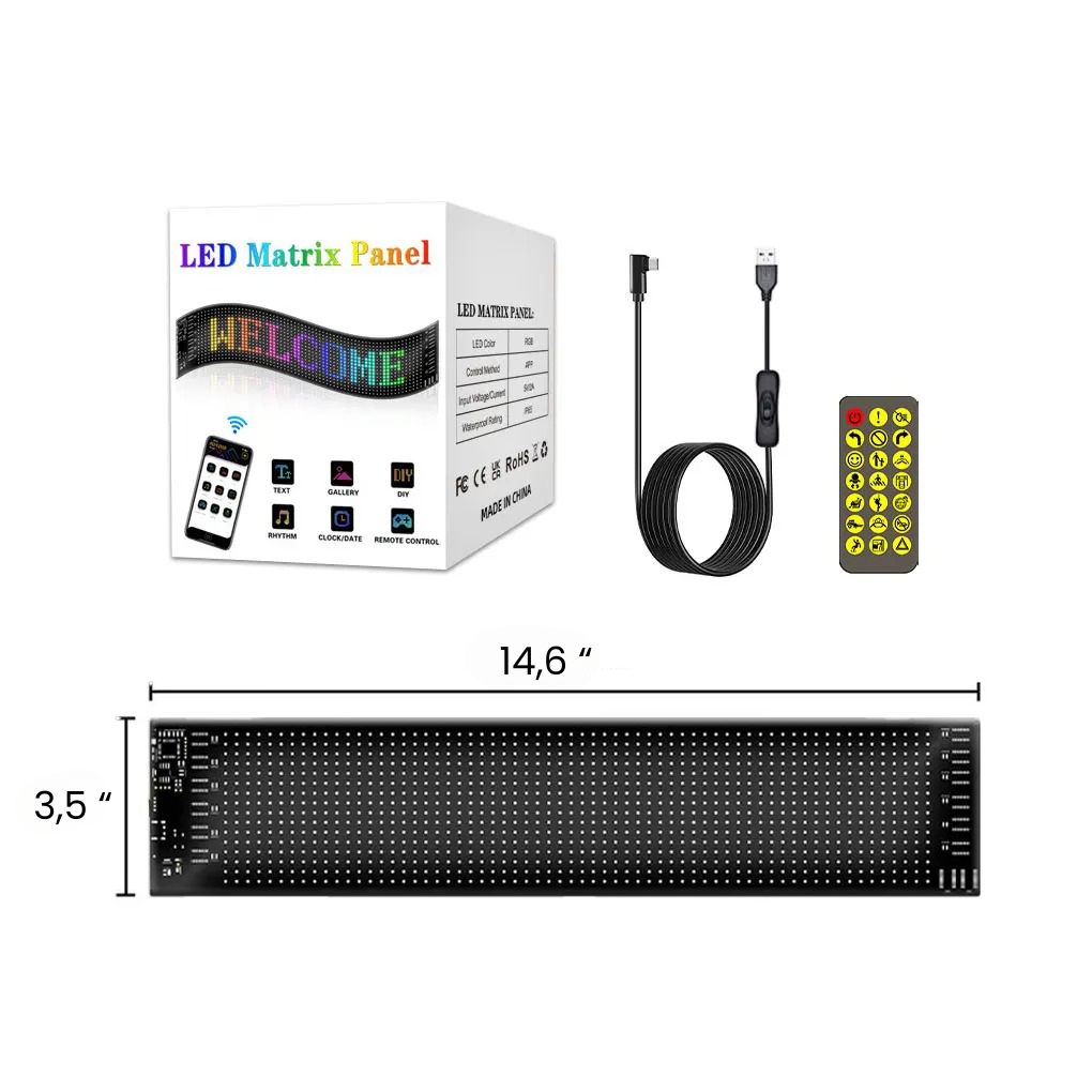 CarLED™ | Affichage LED personnalisé pour voiture