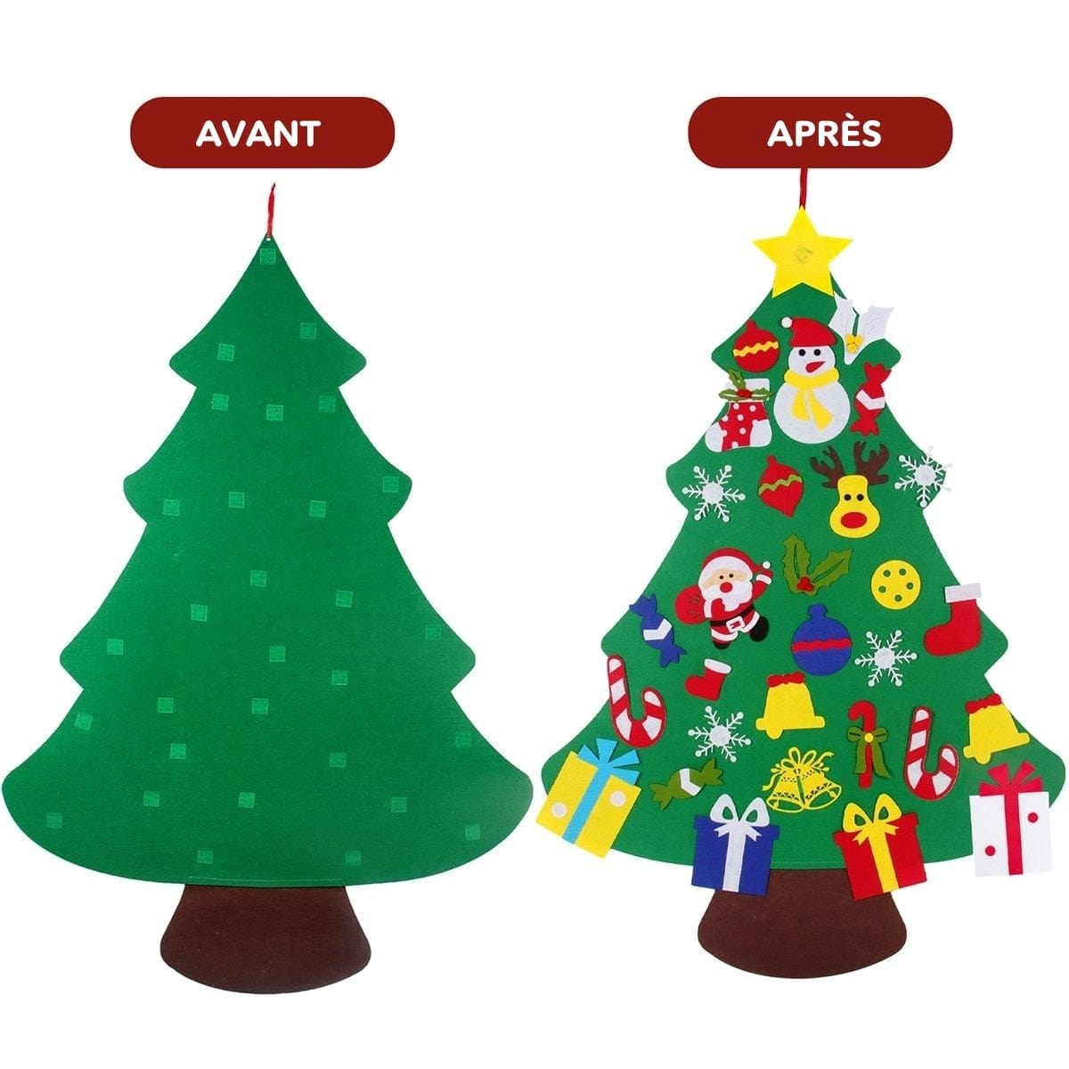 Sapin de Noël en Feutrine Montessori