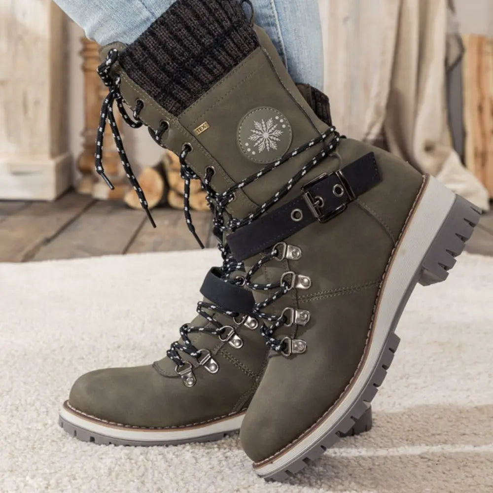 SnowClassic Pro™ | Bottes d'hiver orthopédiques pour femmes - Soulage la douleur et réchauffant