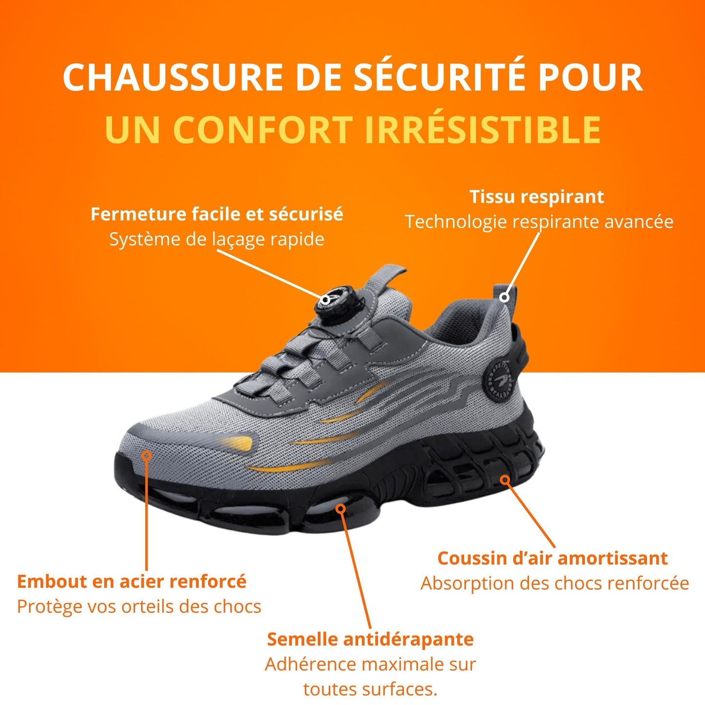 Chaussures de Sécurité ProSafe - Sécurité renforcée, confort assuré
