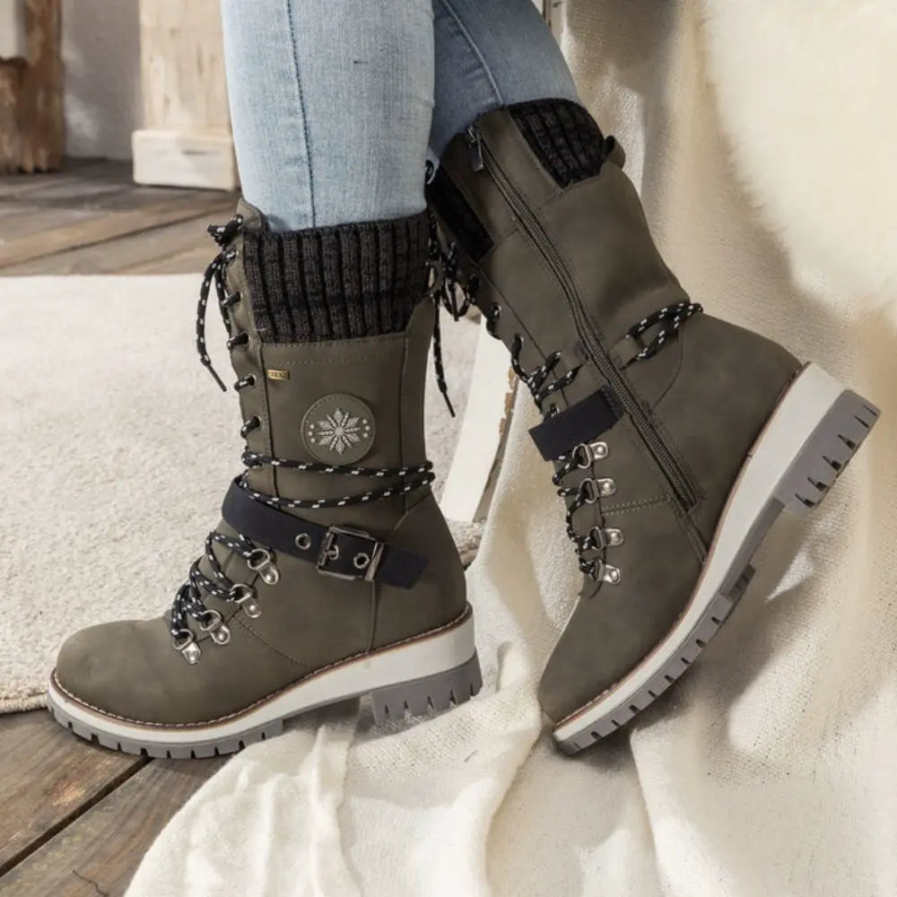 SnowClassic Pro™ | Bottes d'hiver orthopédiques pour femmes - Soulage la douleur et réchauffant