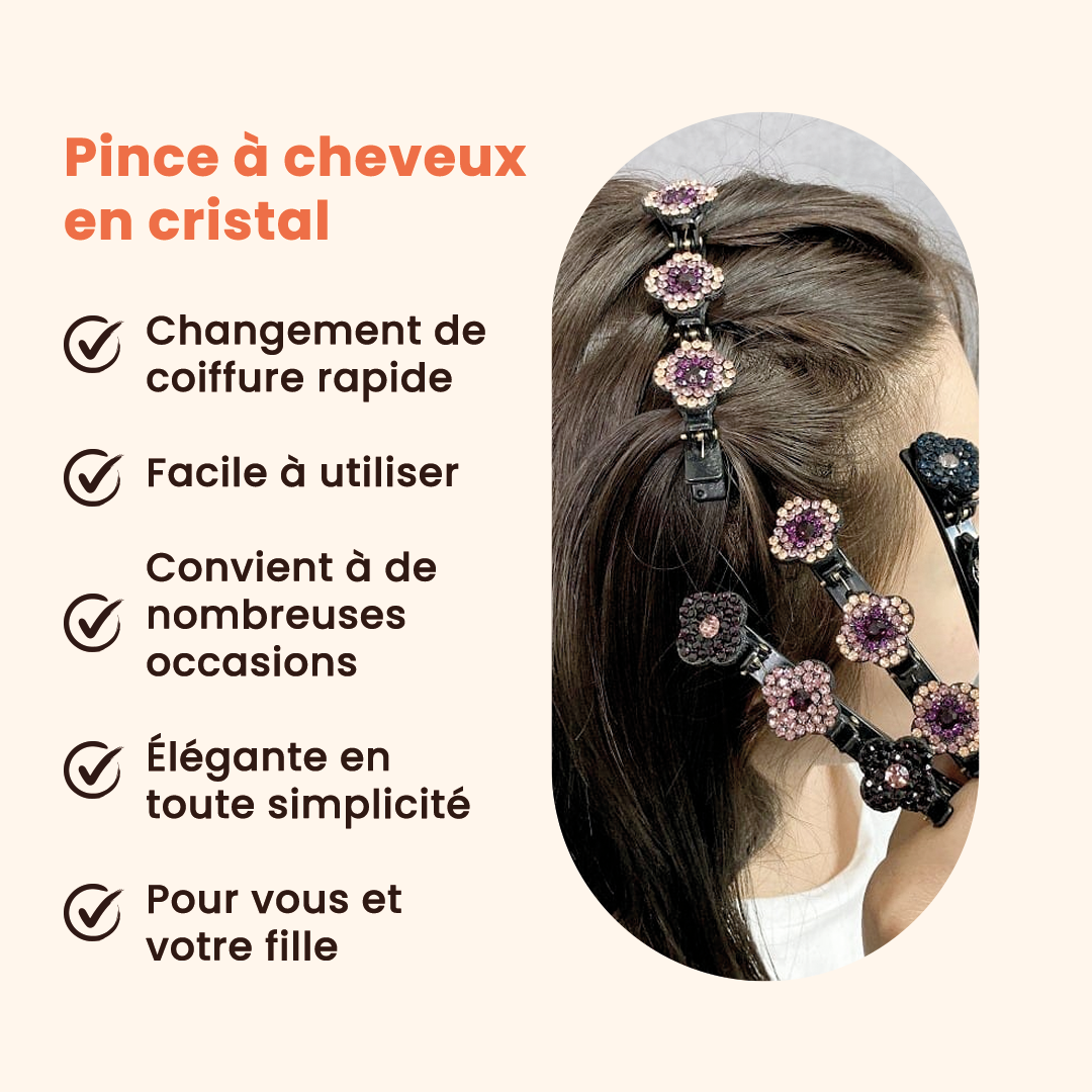 Pince à Cheveux Élégante en Cristal - Nyzara™