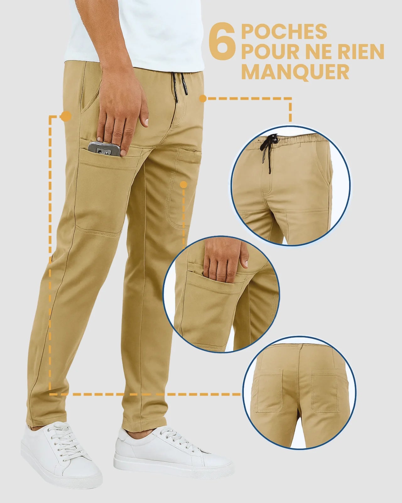 Pantalon Cargo Ample Multi Poches | Novaya™