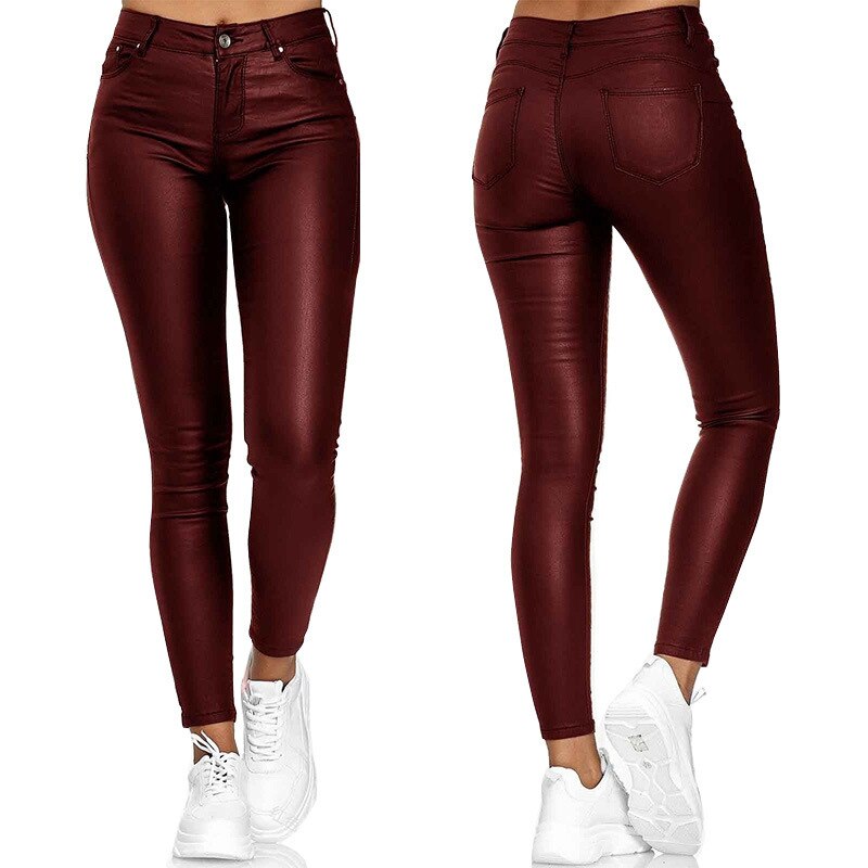 Lexi™ - Pantalon en Cuir Stretch