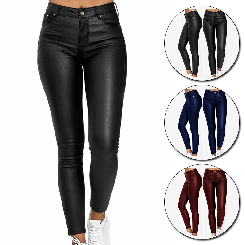 Lexi™ - Pantalon en Cuir Stretch