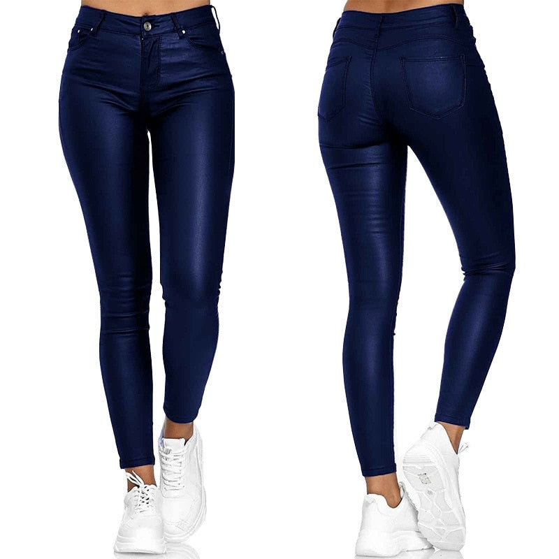 Lexi™ - Pantalon en Cuir Stretch