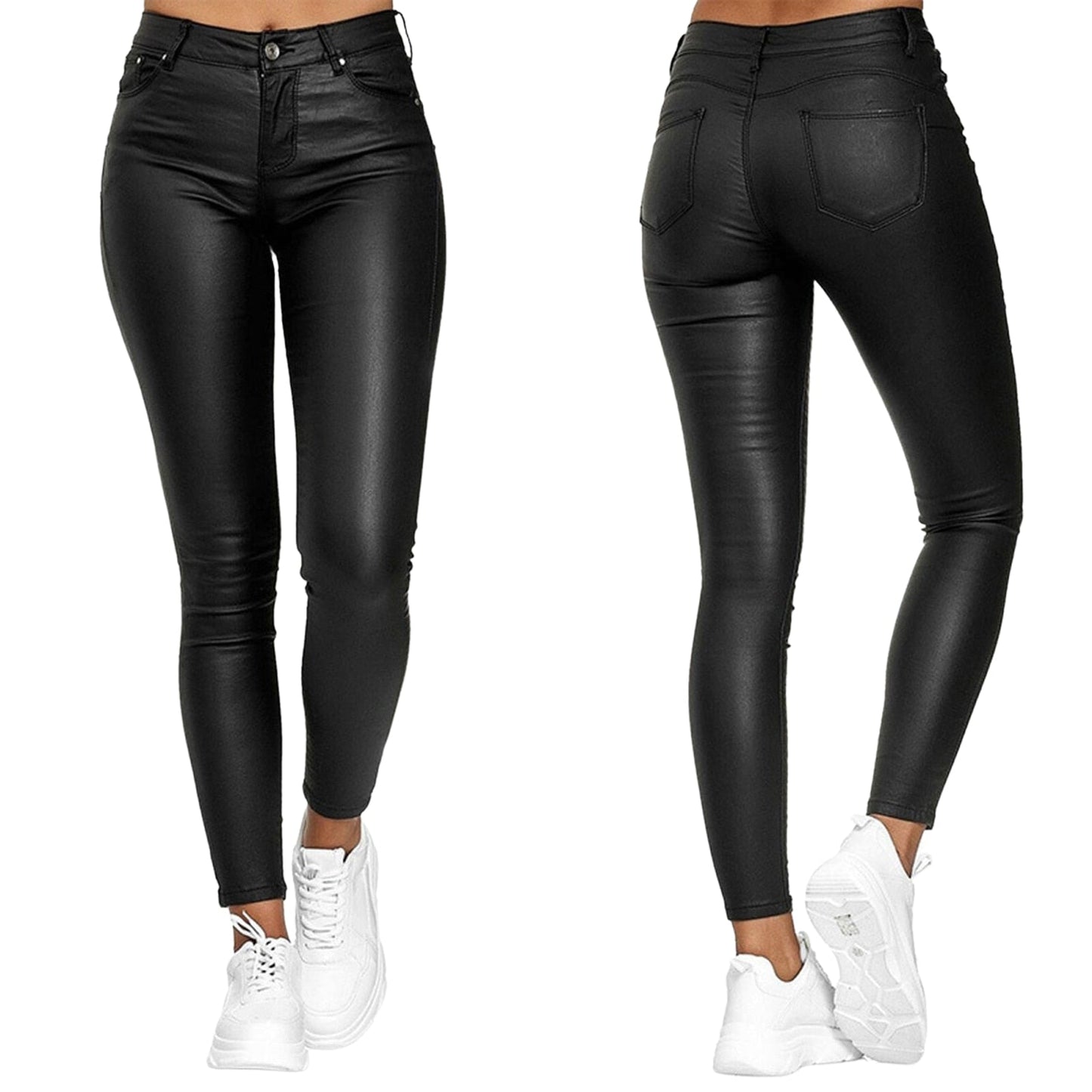 Lexi™ - Pantalon en Cuir Stretch