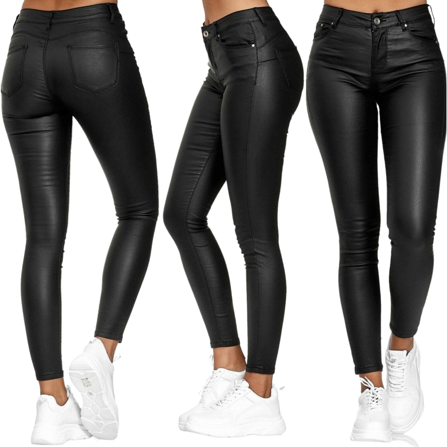 Lexi™ - Pantalon en Cuir Stretch