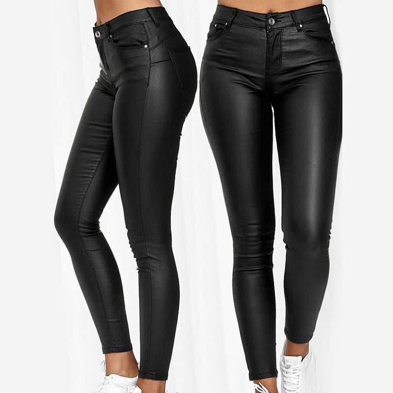 Lexi™ - Pantalon en Cuir Stretch