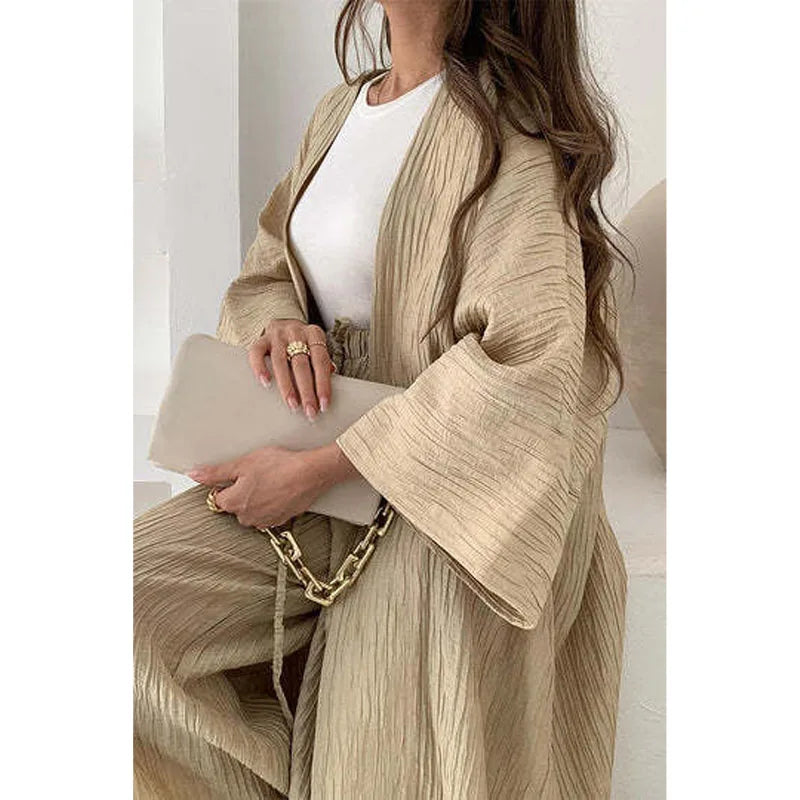 Karine™ - Ensemble cardigan et pantalon décontracté