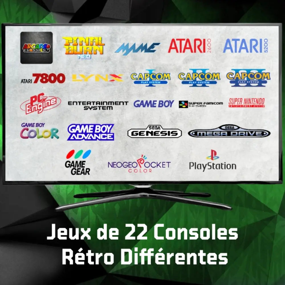 RetroPlay™ 2.0 (4K + 64 Go) - 20 000 JEUX RÉTRO + 2 MANETTES SANS FIL