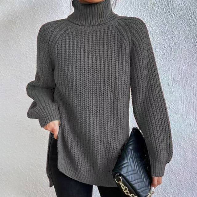 Nyzara™ - Pull à col roulé uni