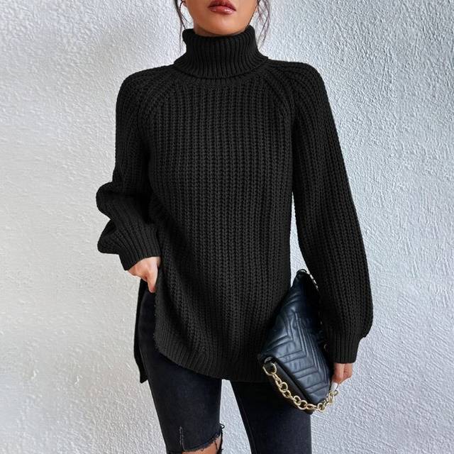 Nyzara™ - Pull à col roulé uni