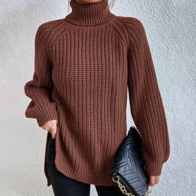 Nyzara™ - Pull à col roulé uni