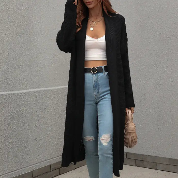 Nyzara™ - Veste longue en tricot
