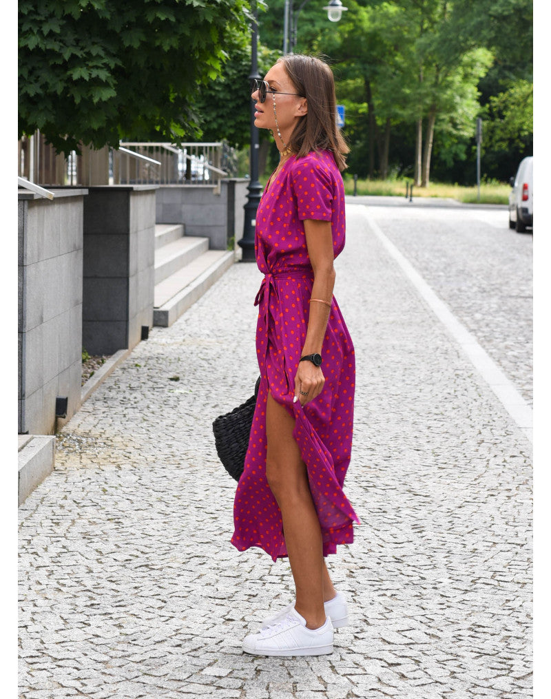 Linda | Robe confortable à motif floral