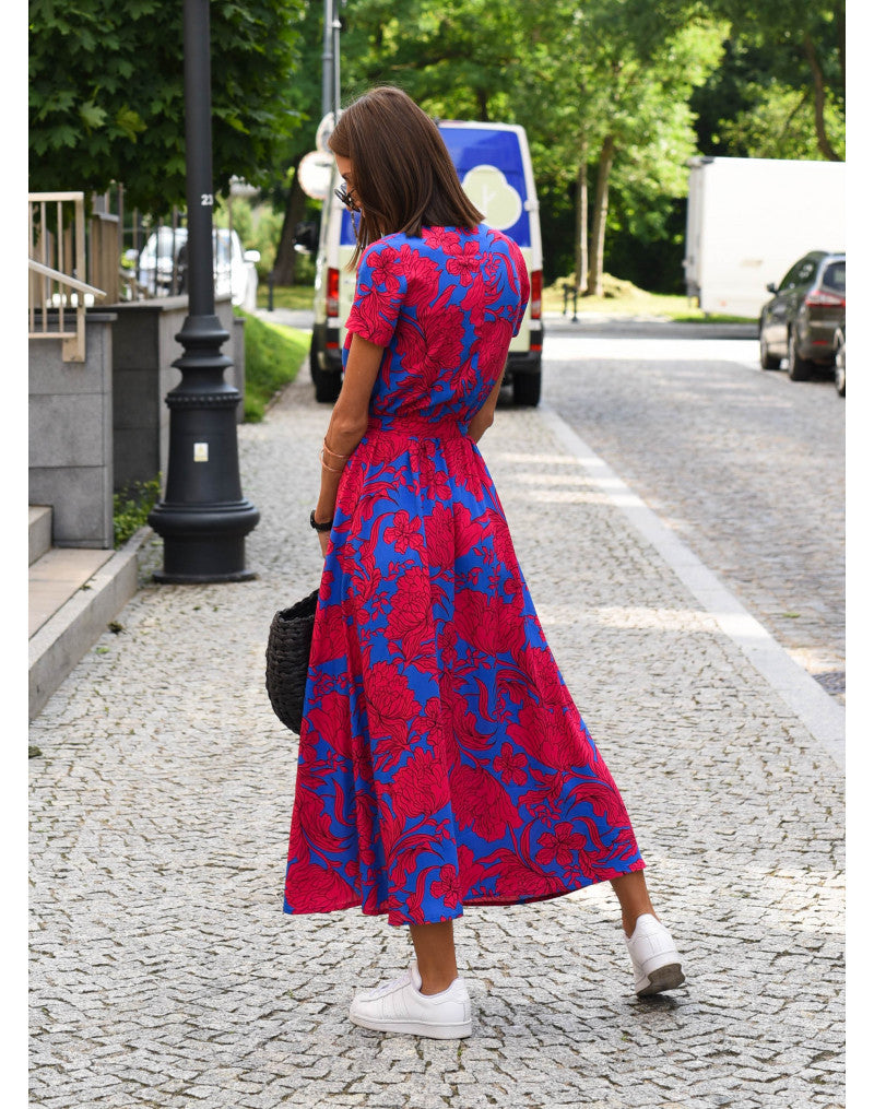 Linda | Robe confortable à motif floral
