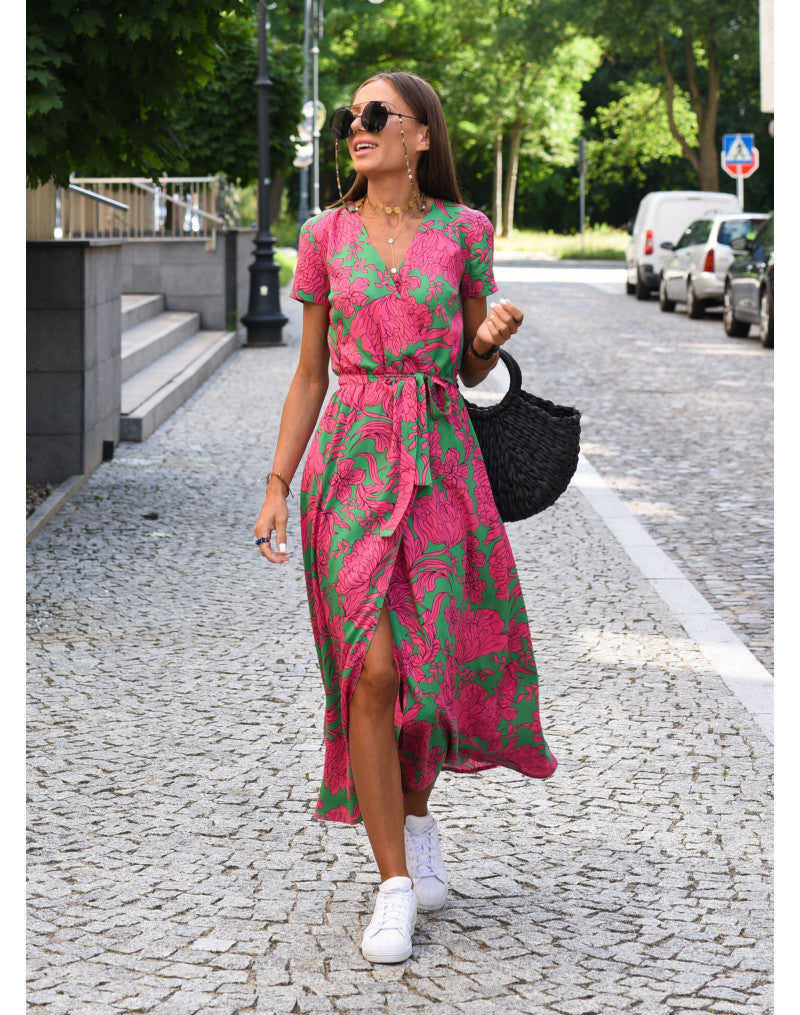 Linda | Robe confortable à motif floral