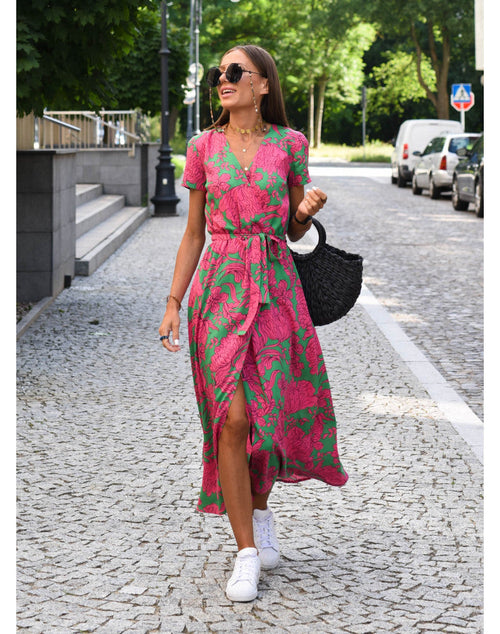 Linda | Robe confortable à motif floral