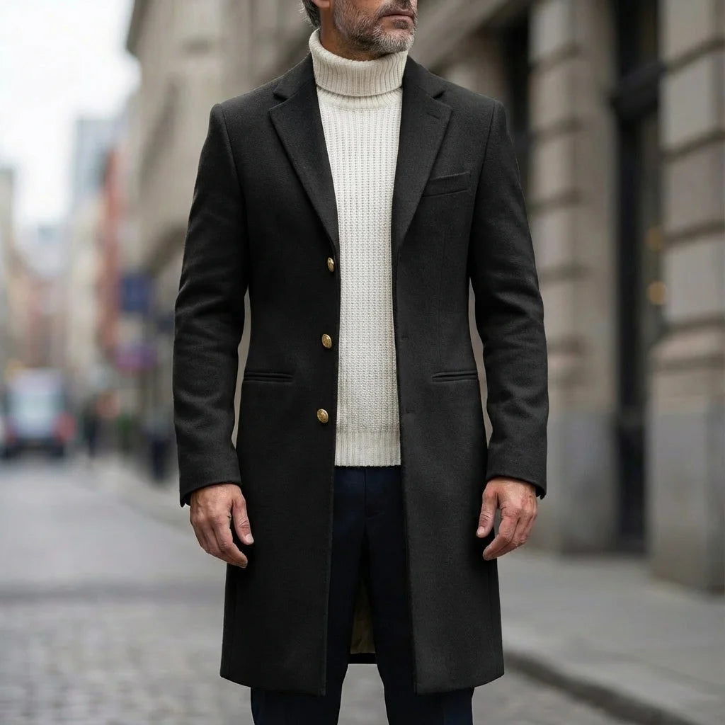 Simon™ | Long Manteau Chaud et Élégant
