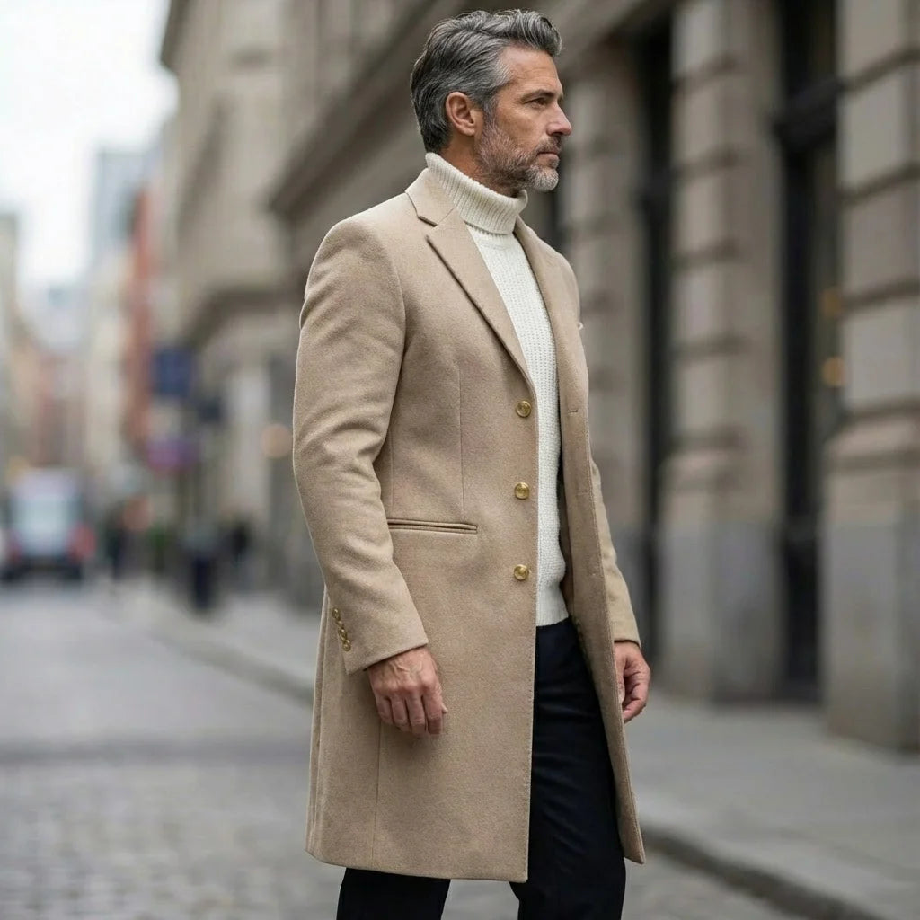 Simon™ | Long Manteau Chaud et Élégant