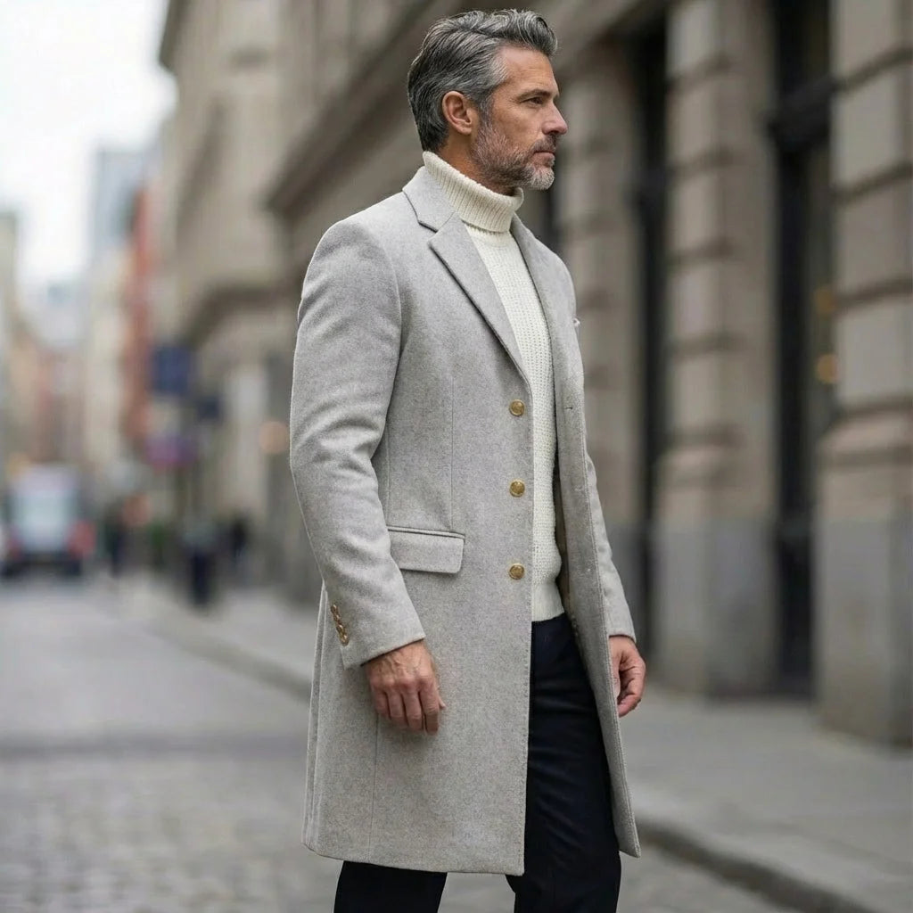 Simon™ | Long Manteau Chaud et Élégant