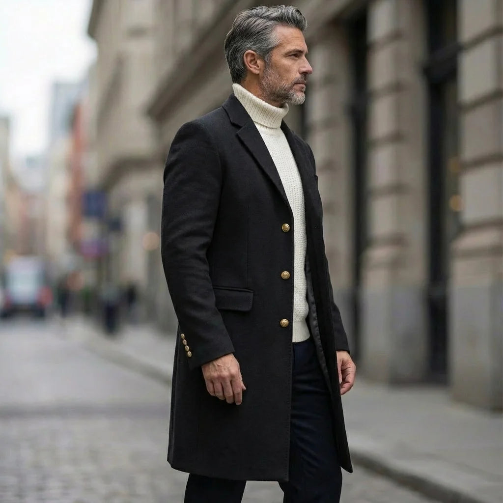 Simon™ | Long Manteau Chaud et Élégant