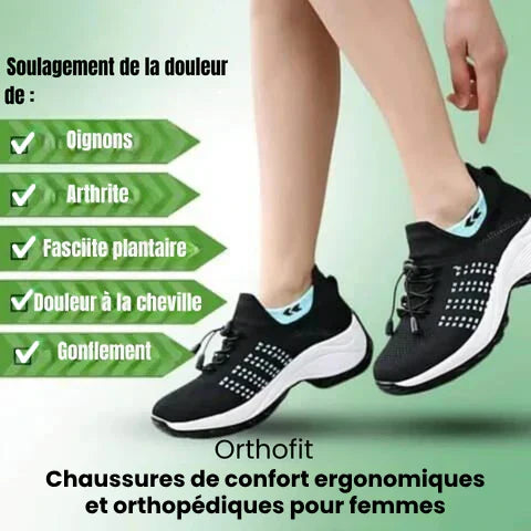 OrthoFit - Chaussures de confort ergonomiques et anti-douleur pour femmes