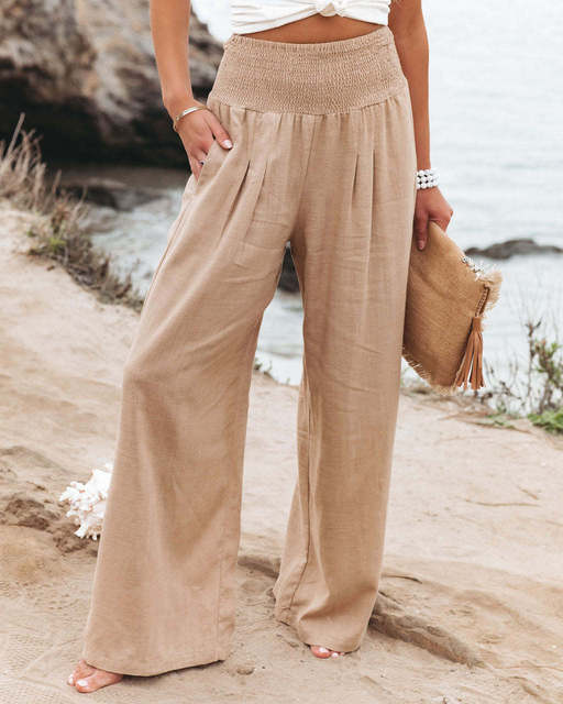 Rina - Pantalon en lin confortable pour femme