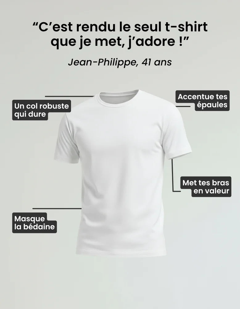 Pack de 4 - Le T-shirt Confort+
