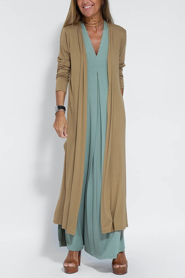 Novaya™ - Robe longue élégante + gilet assorti OFFERT