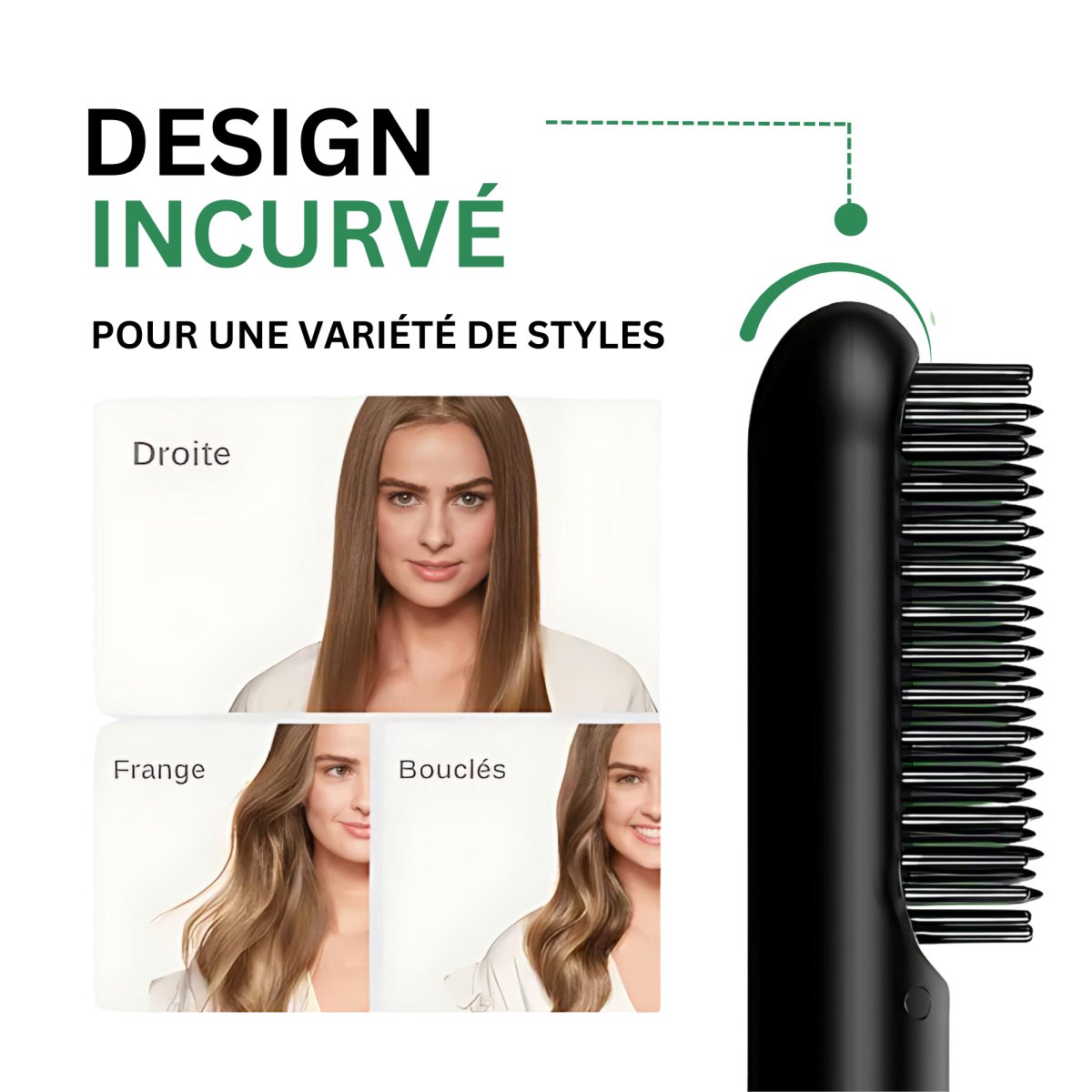 Brusheo Hair Pro - Brosse Lissante Sans Fil