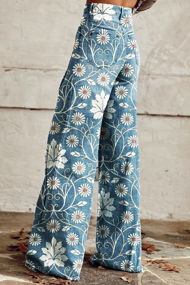 Novaya | Pantalon Bohème Vintage