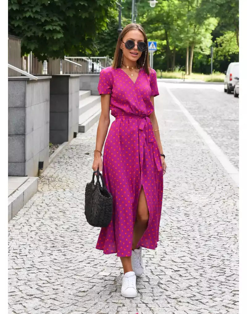 Linda | Robe confortable à motif floral
