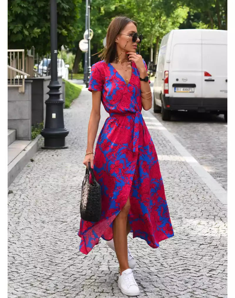 Linda | Robe confortable à motif floral