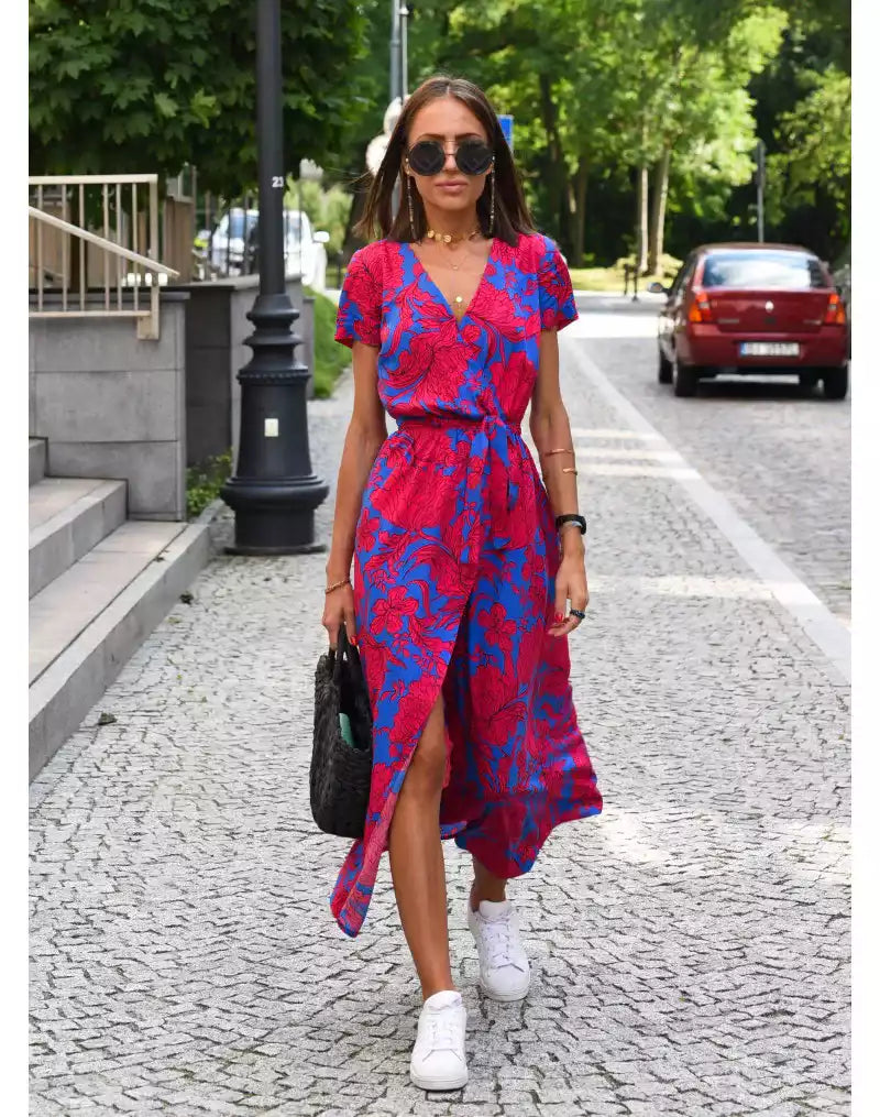 Linda | Robe confortable à motif floral
