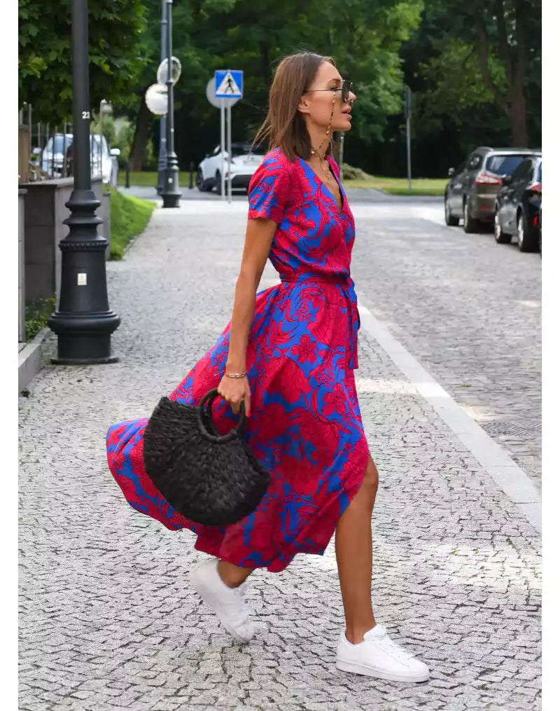 Linda | Robe confortable à motif floral