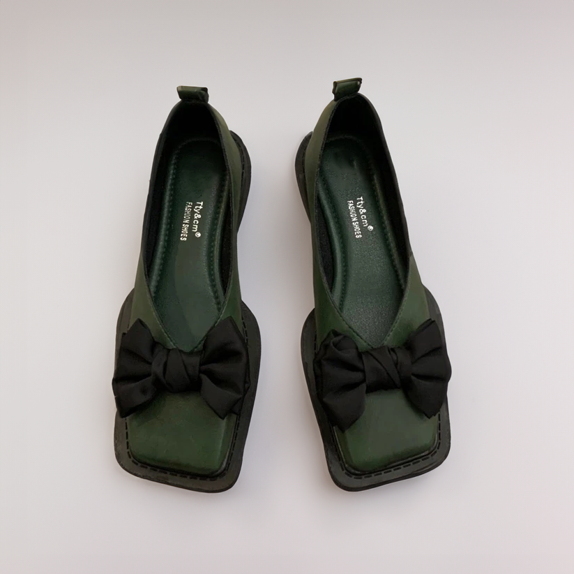 Milyna - Chaussures à talons bas avec nœud à l'avant