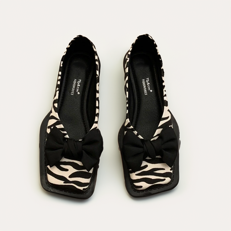 Milyna - Chaussures à talons bas avec nœud à l'avant