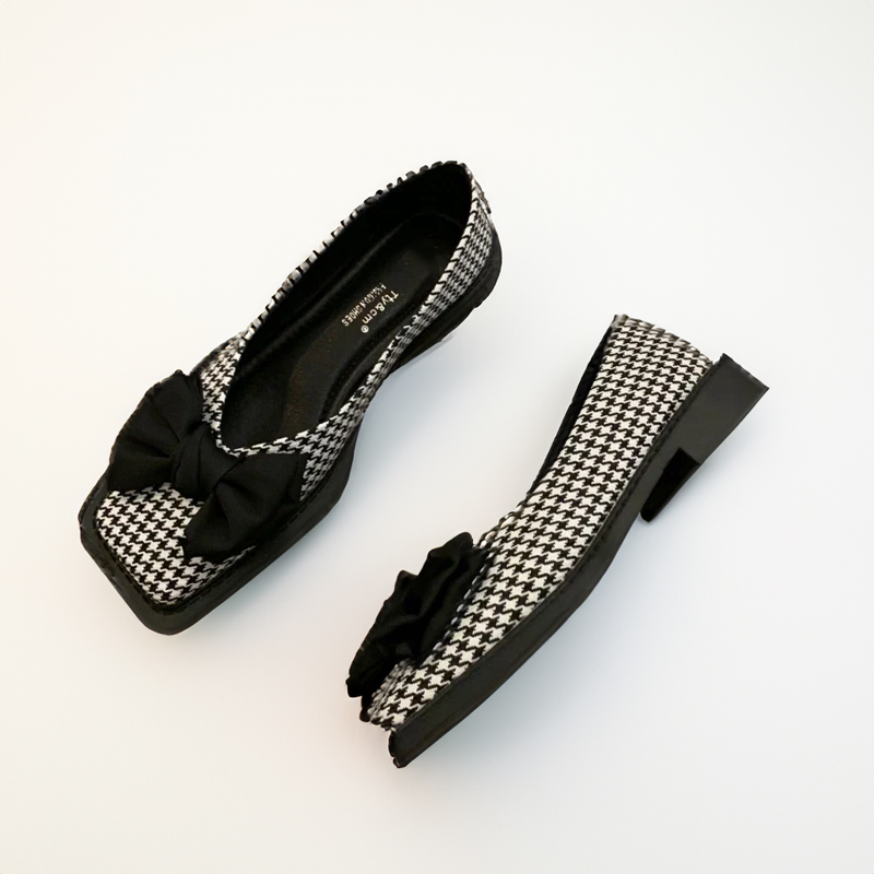 Milyna - Chaussures à talons bas avec nœud à l'avant